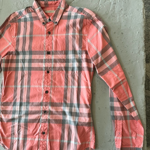 Burberry men’s  casual Long sleeve dress shirt size small - Picture 2 of 7